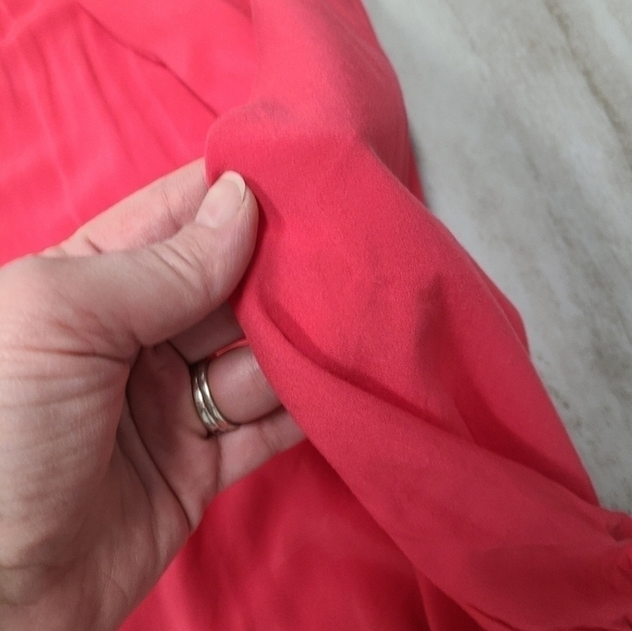 DALIA Coral Res Peasant Blouse - Size Medium - Picture 3 of 4